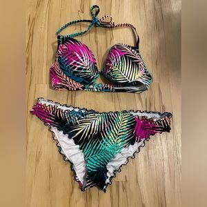 Shade and shore tropical print bikini